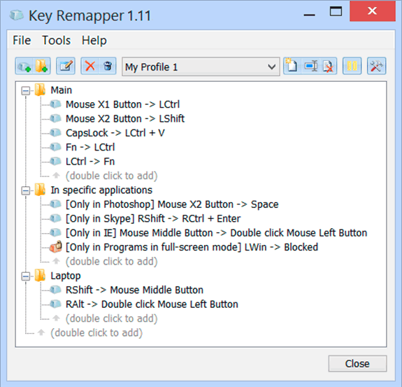 Screenshot for Key Remapper 1.4