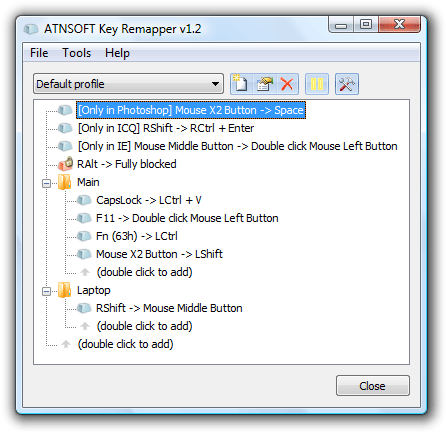 Full ATNSOFT Key Remapper screenshot
